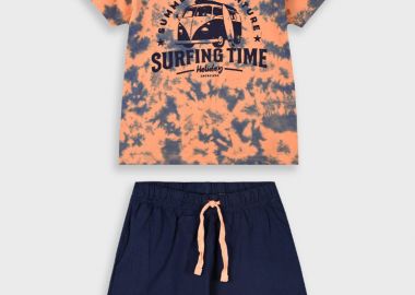 Σετ με εμπριμέ μπλούζα για αγόρι | ΜΑΡΕΝ - Energiers - 